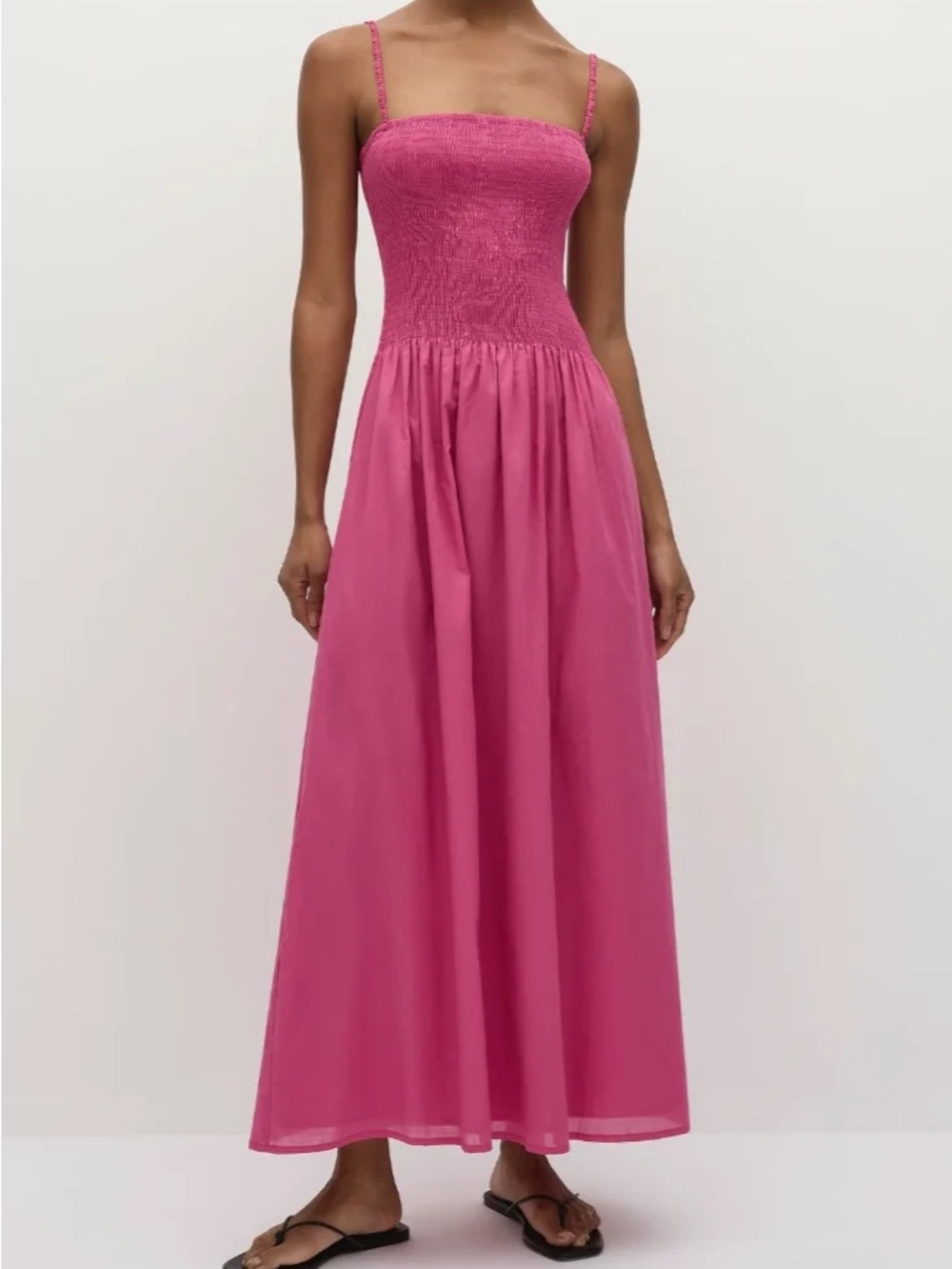 Faithfull the Brand Phoebe Maxi Dress in Cerise